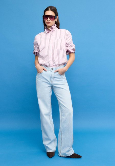 D92 Straight fit wide leg jeans